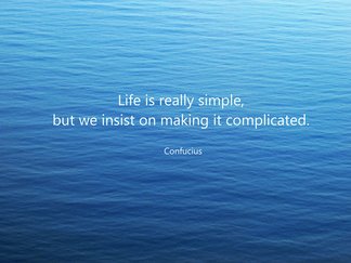 Zitat von Konfuzius über das Leben auf Englisch